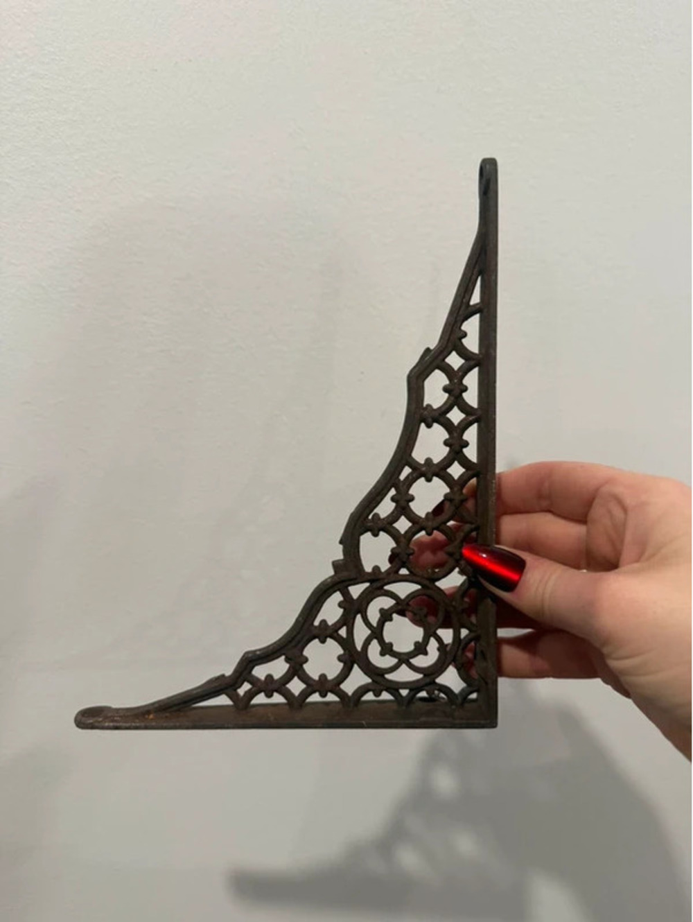 Vintage Cast Iron Victorian Doorway Corner Bracket Decor